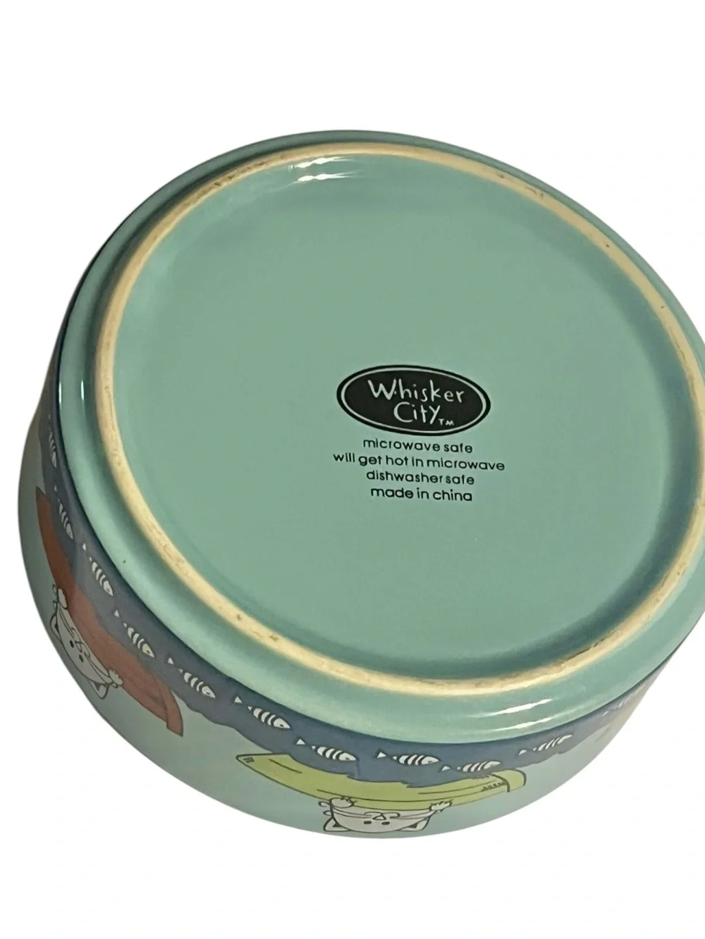 Whisker City aqua ceramic